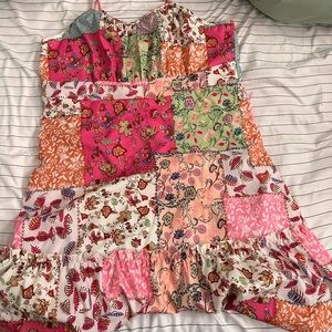 Patchwork Midi Dress